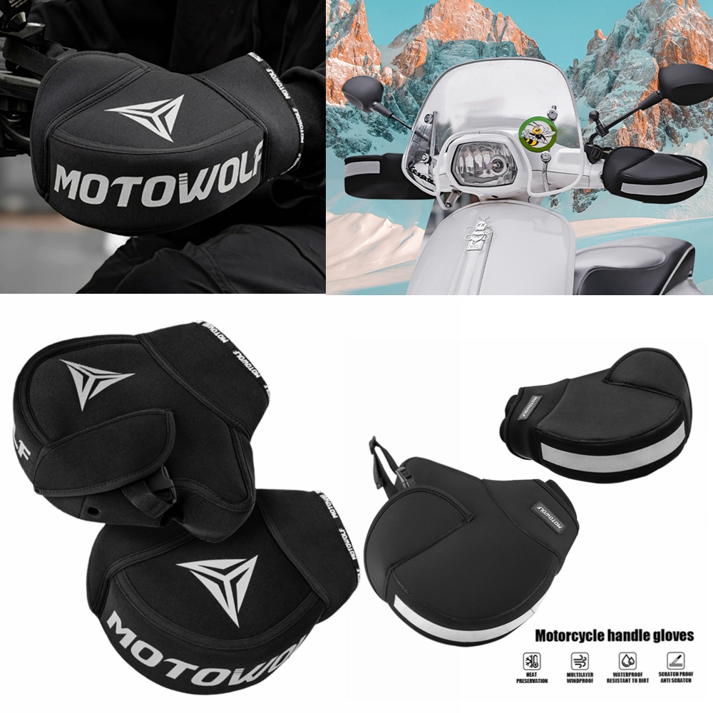 Heat Resistant Glove - Мотоциклетная Толстая теплая муфта на руль,