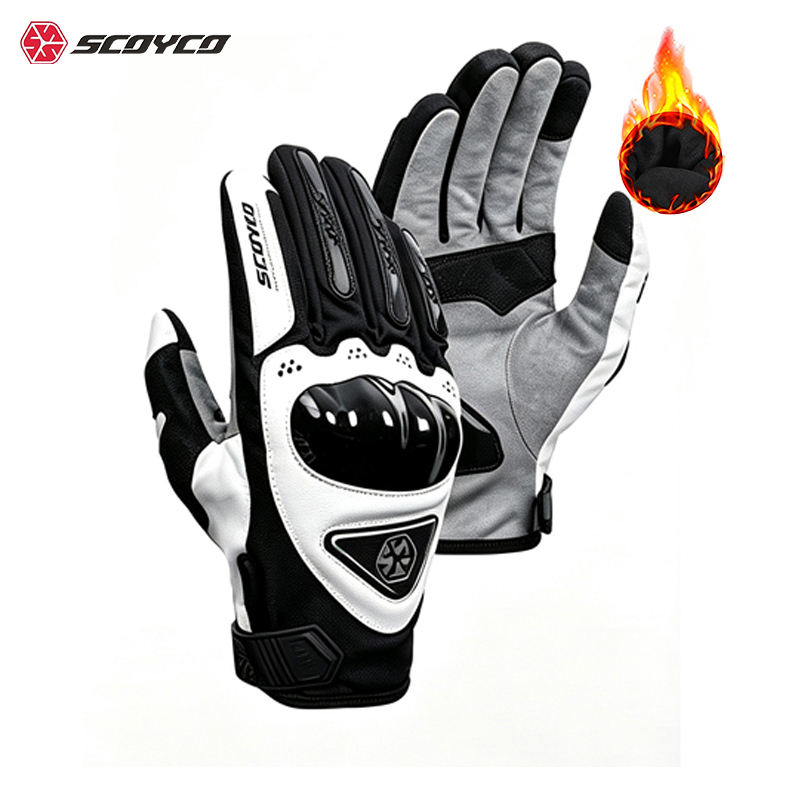 Work Glove Impact - Зимние мотоциклетные перчатки Scoyco с ударопрочной