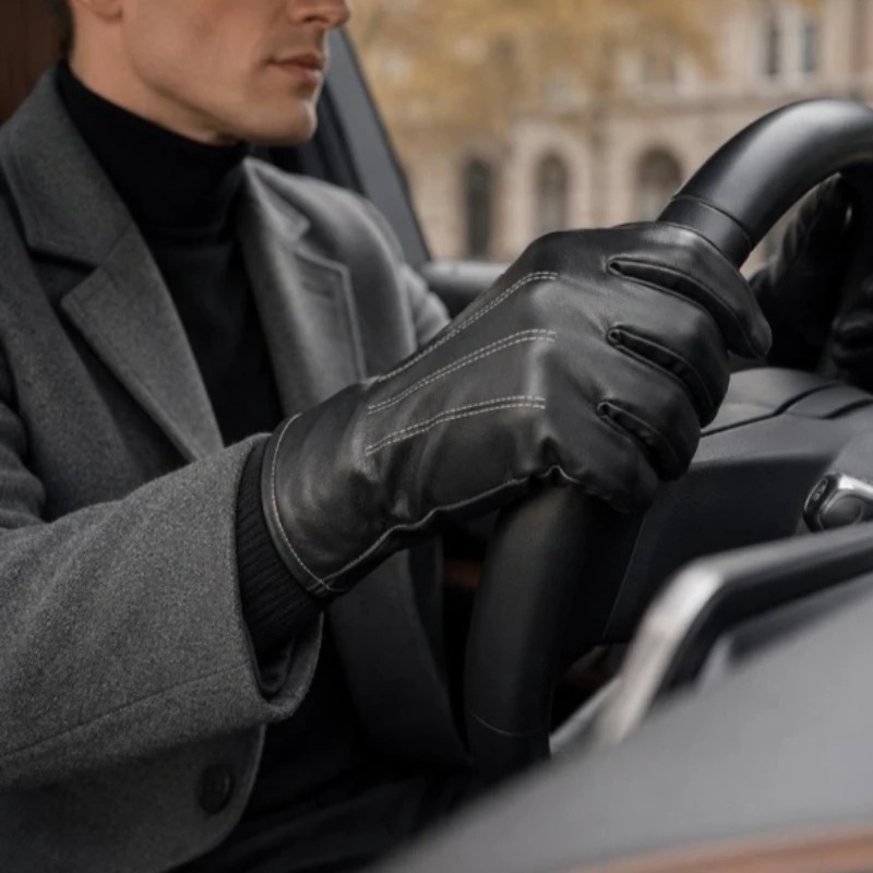 1/2 пары зимних перчаток из ис – обзор и цена Leather Driving Glove