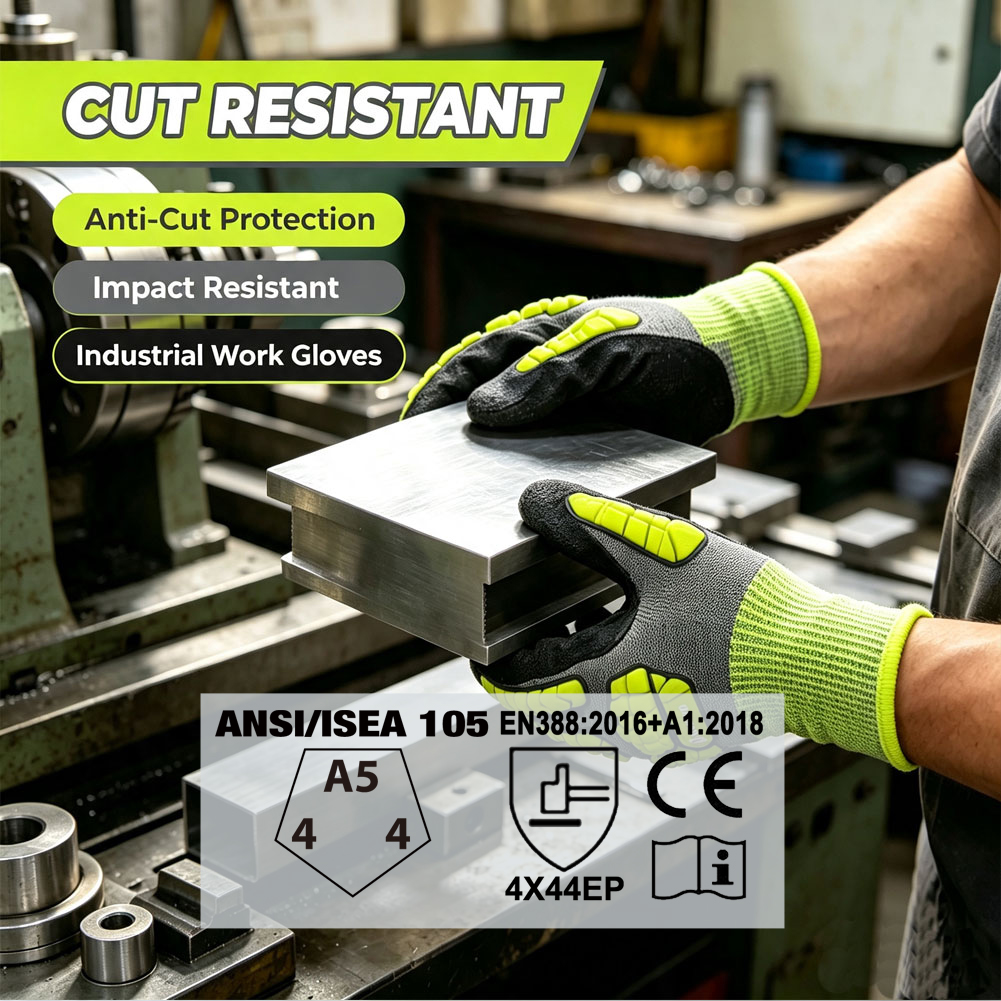 Рабочие перчатки ANSI A5 с сен – обзор и цена Work Glove Impact